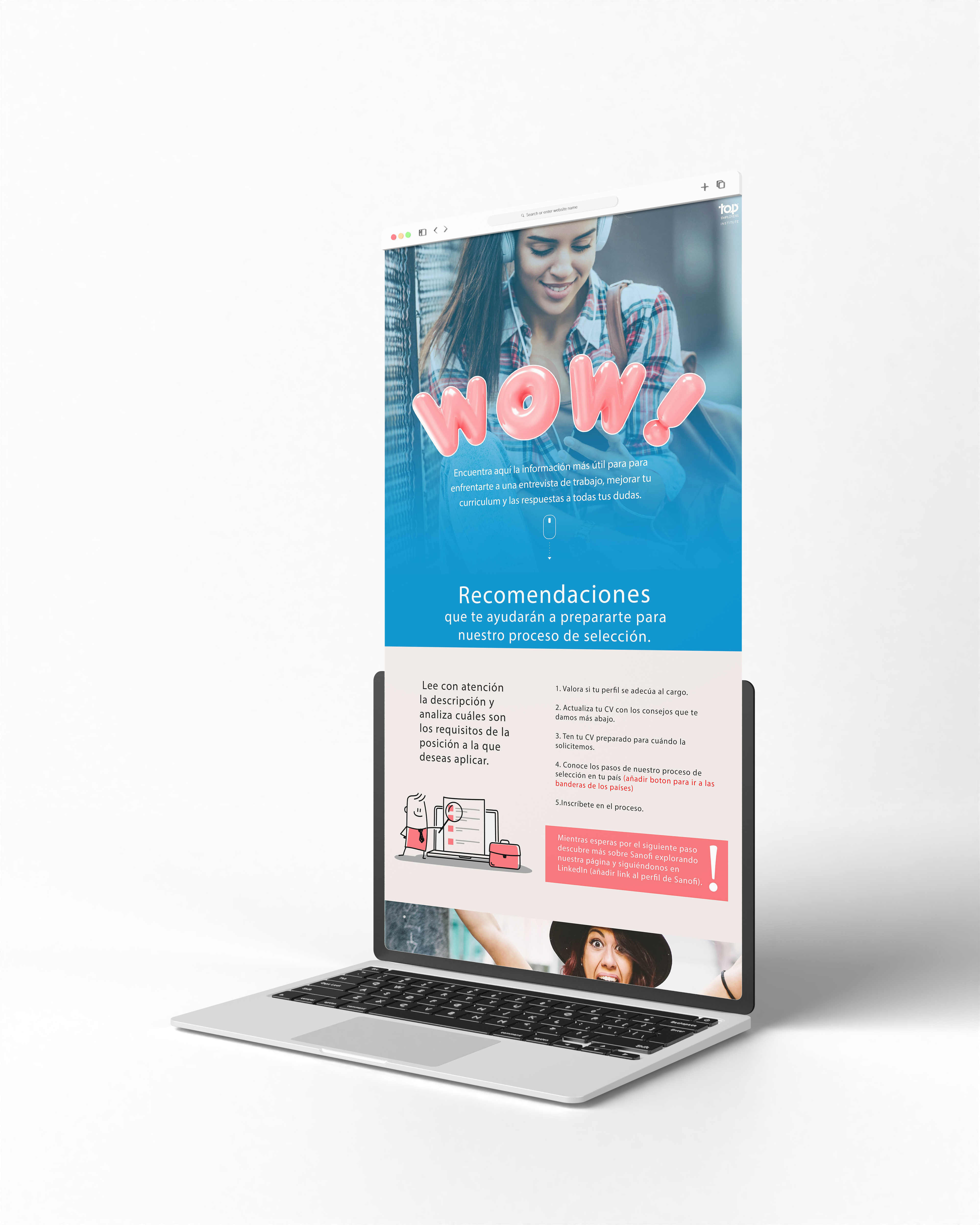 diseñador y publicista web sanofi