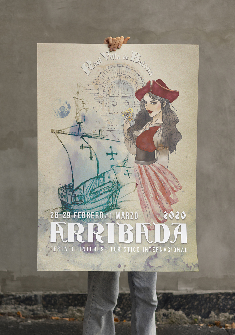 diseñador y publicista diseña cartel informativo para Fiesta Arribada