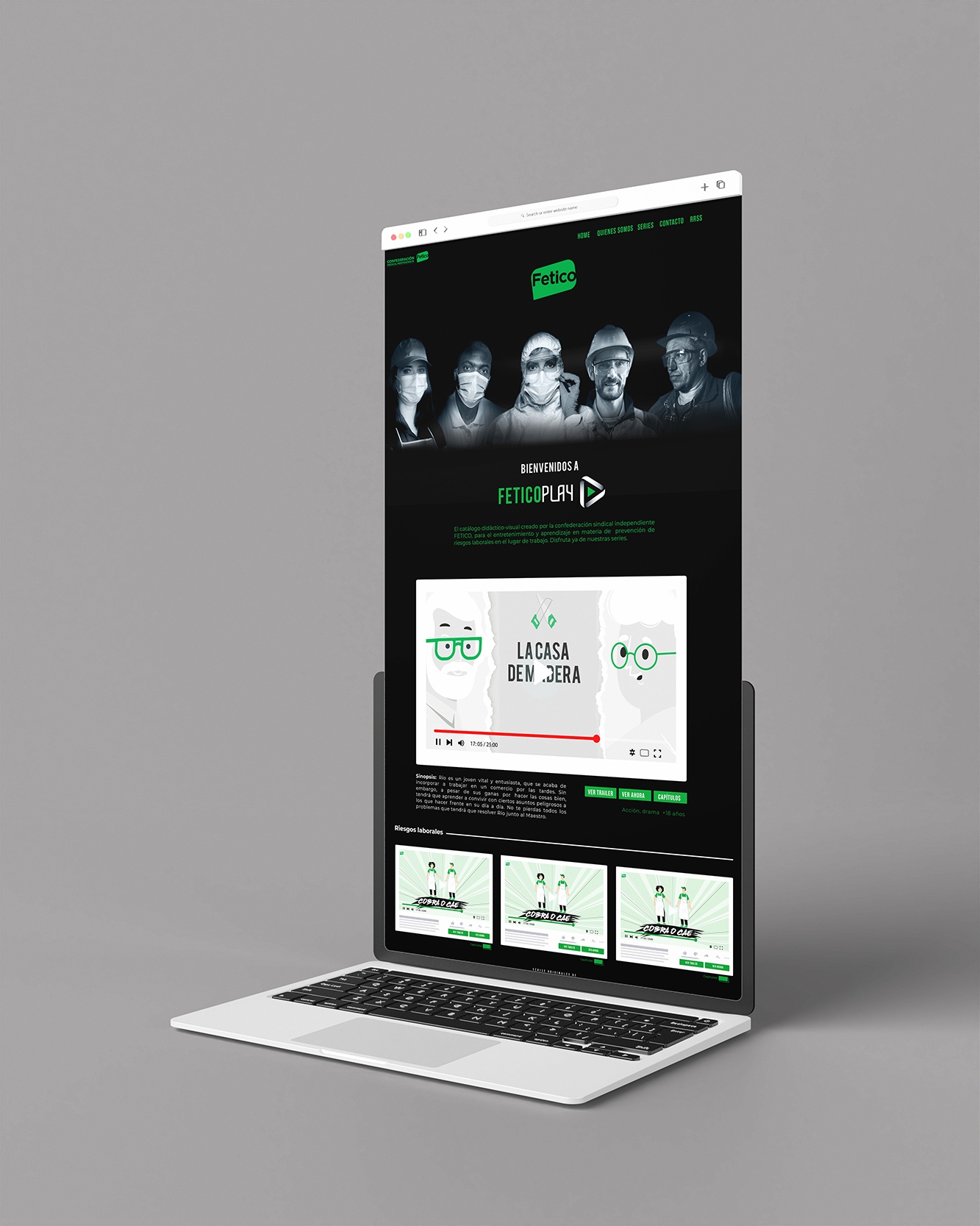 maqueta web fetico